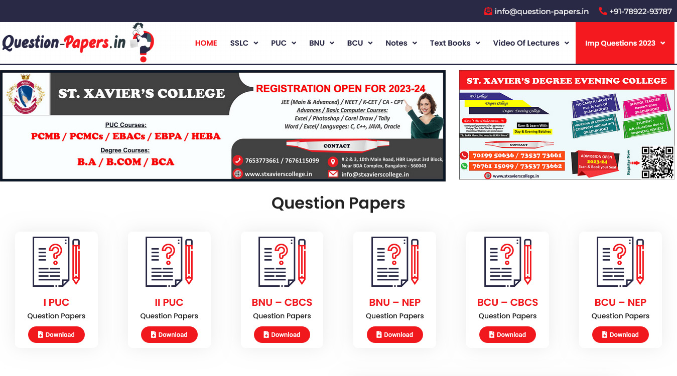 question-papers design by masterwebtechnologies.com
